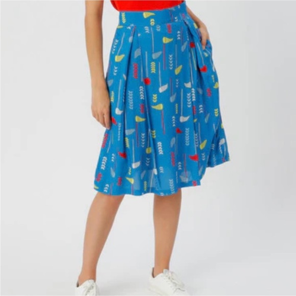 ModCloth Fever London Blue Butterfly Skirt 🦋 - Picture 3 of 16